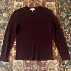 Calibrate V-Neck Wool Sweater